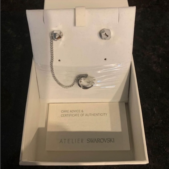 NEW Swarovski Atelier Earrings by Jean Paul Gaultier Designer Crystal Statement - Picture 6 of 8